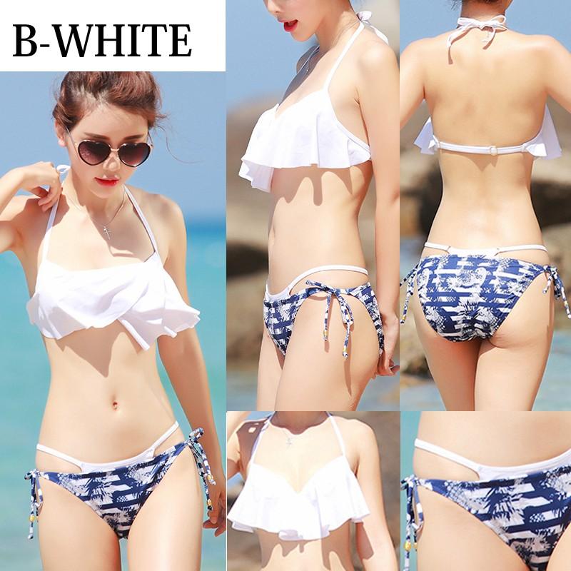 水着 レディース 水着 体型カバービキニ セット 小胸 盛れる 上下別柄 フリル バンドゥビキニ ママ セクシー ブラック ネイビー カーキ ホワイト 黒 白 Kobe Collection1 通販 Yahoo ショッピング