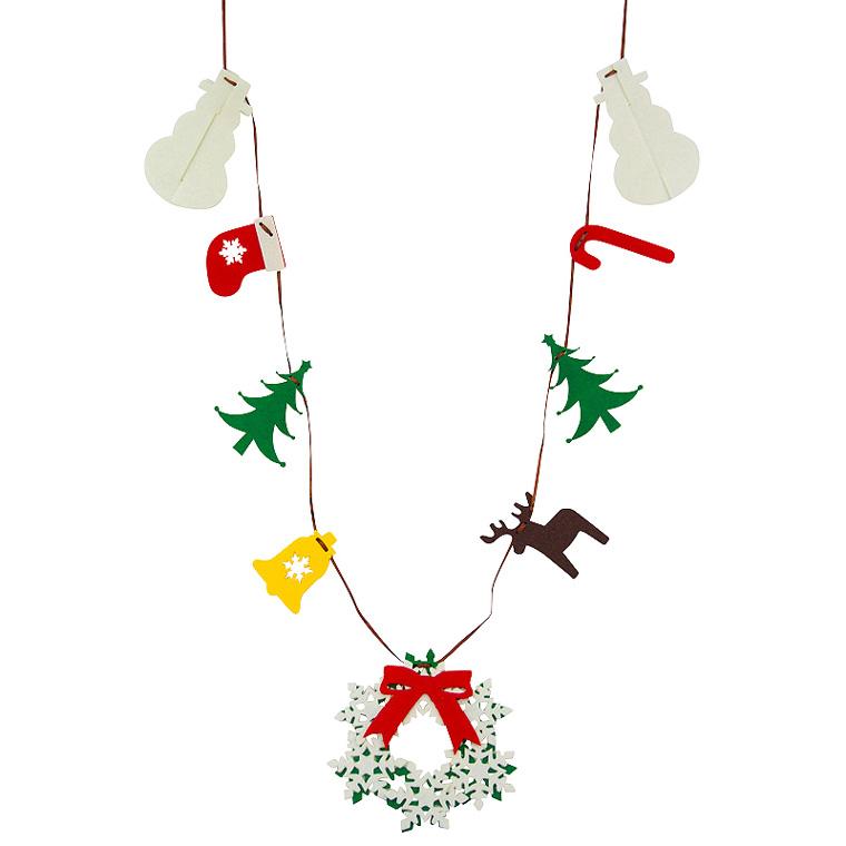 フェルトクリスマスガーランド110cm C クリスマス専門店 Kobe Craft 通販 Yahoo ショッピング