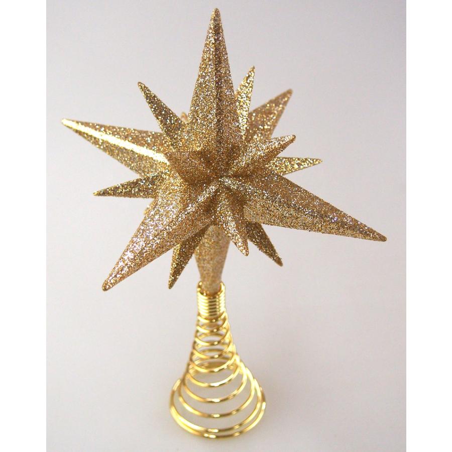 ハイランク重量3Dトップスター シルバー ゴールド クリスマスツリー