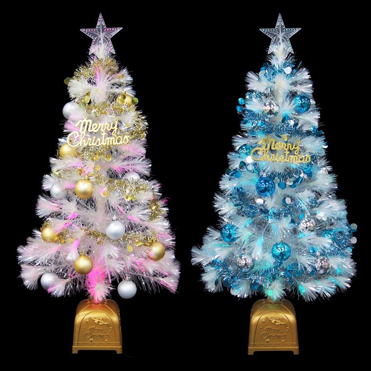 クリスマスツリーセット90cmホワイト ファイバーツリー 北欧 クリスマスツリーセット90cmホワイト ファイバーツリー 北欧