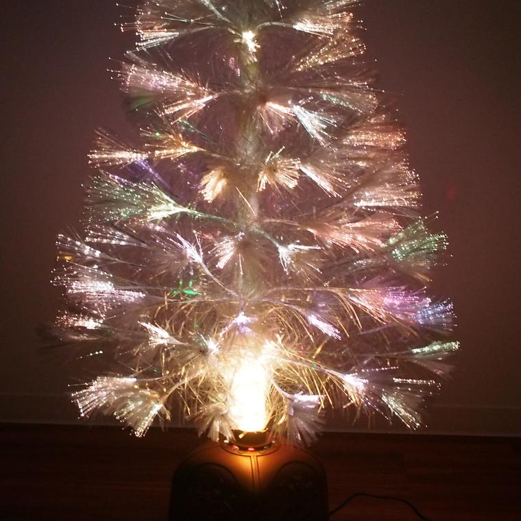 クリスマスツリーセット90cmホワイト ファイバーツリー 北欧