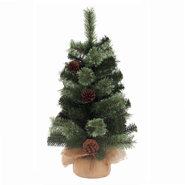 北欧ミニクリスマスツリー60cm おしゃれ 豪華 装飾 バーラップツリー