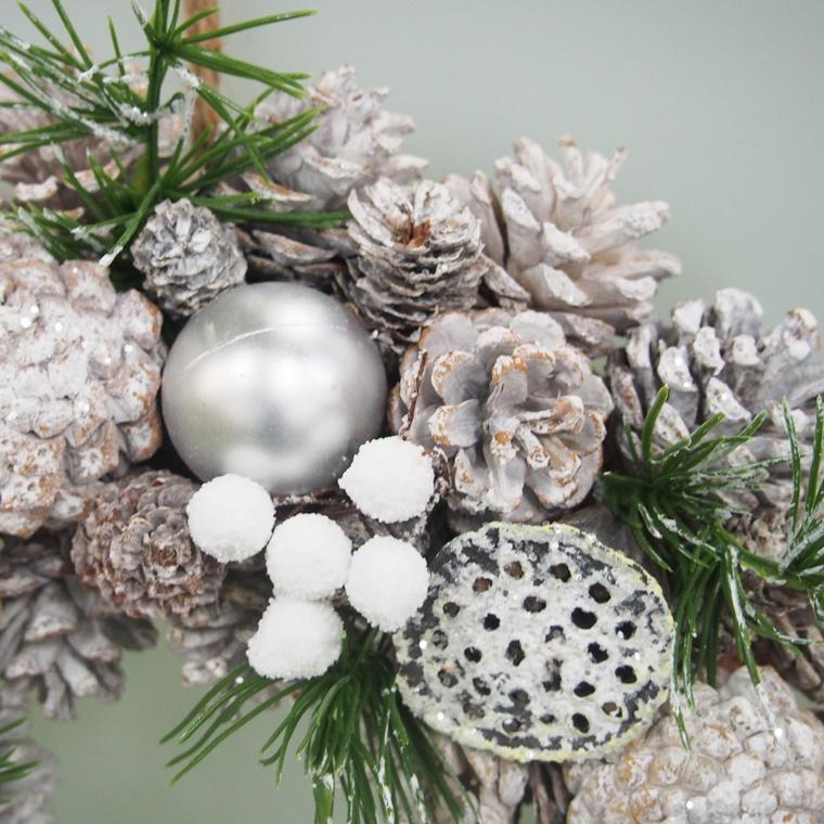 ホワイトリース 楽天市場】クリスマスリース 手作りキット プリザーブドフラワー