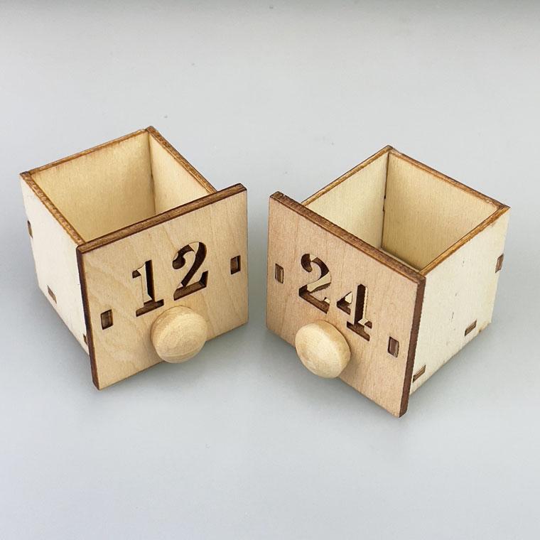 LEDウッドアドベントカレンダー 観覧車 北欧 遊園地 高級 雑貨