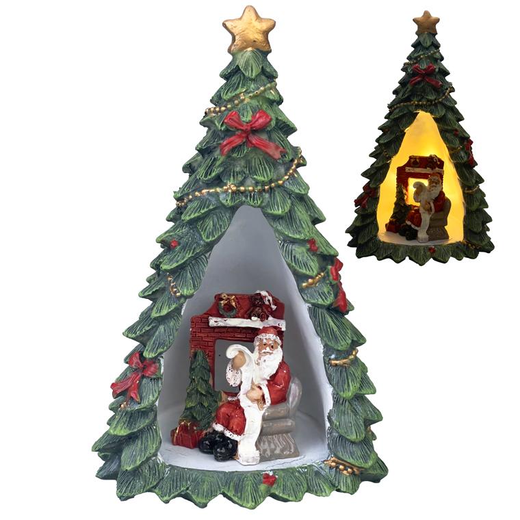 LEDクリスマスサンタ ツリー レジン クリスマスツリー クリスマス