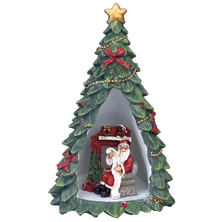 LEDクリスマスサンタ ツリー レジン クリスマスツリー クリスマス