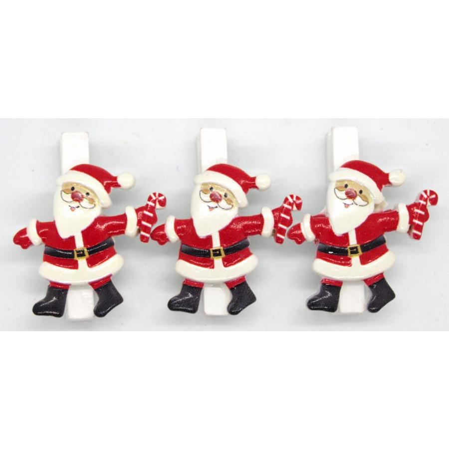 ポリサンタクリスマスクリップ3個セット I3 : クリスマス専門店 KOBE