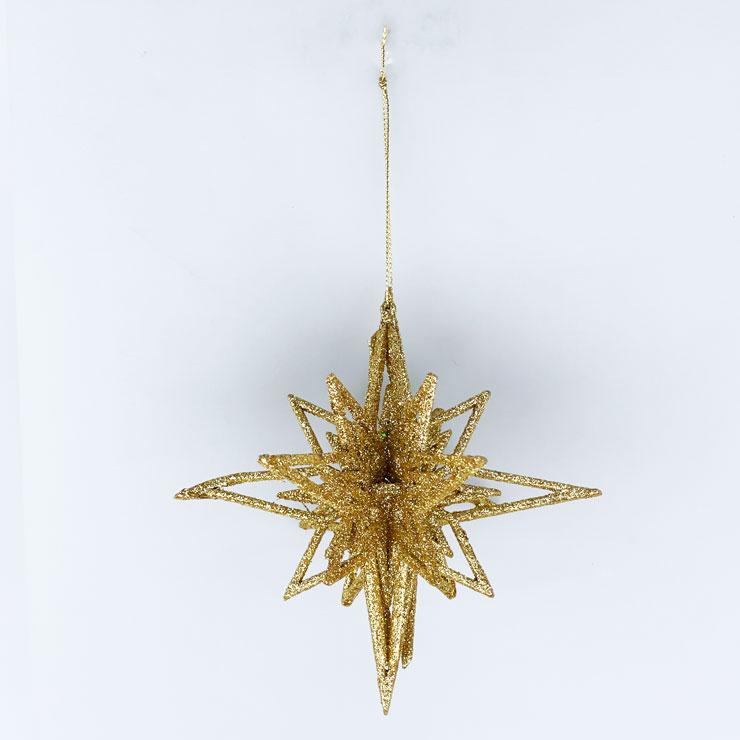 キラキラアクリルスターオーナメント シルバー ゴールド クリスマス