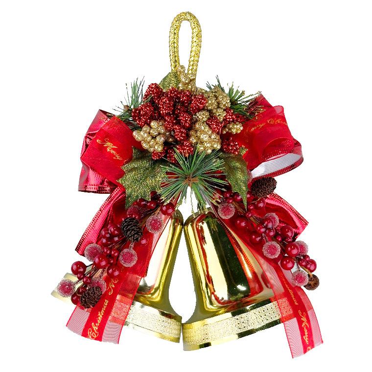 クリスマスベル 22cm レッド ベルハンガー オーナメント 玄関 北欧