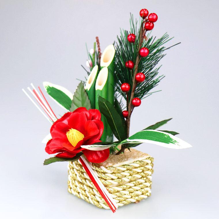 お正月置物 門松 椿 お正月飾り 迎春 玄関 卓上 テーブル おしゃれ