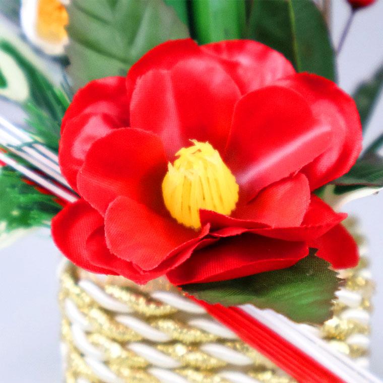 お正月置物 門松 椿 お正月飾り 迎春 玄関 卓上 テーブル おしゃれ