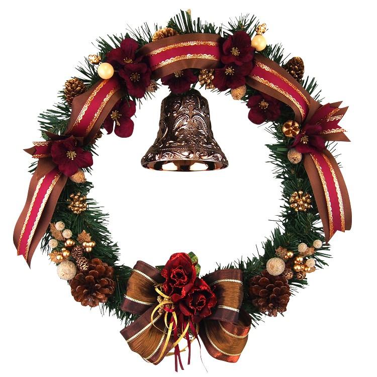 クリスマスリース 40cm チョコブラウン 玄関 おしゃれ 北欧 手作り