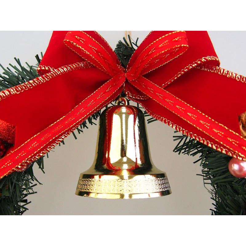 クリスマスリース 30cm レッド 玄関 おしゃれ 北欧 手作り