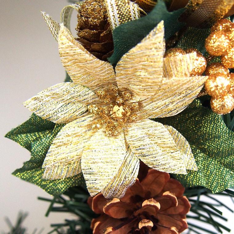 クリスマスリース 30cm ゴールド 玄 関 おしゃれ 北欧 手作り