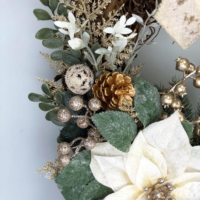 ハンドメイド】木の実のリース約40センチ大型