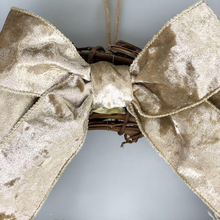 クリスマスリース45cm ゴールド 玄関 部屋 北欧 大きい 大きめ 特大