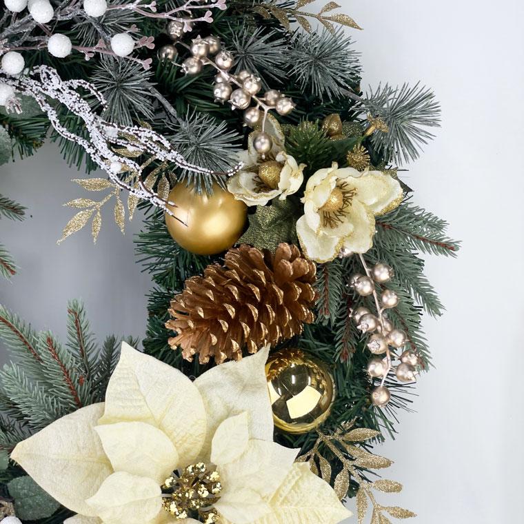 大人のゴールドクリスマスリース ミニ 楽天市場】【マラソン限定！最大2,000円OFFクーポンあり