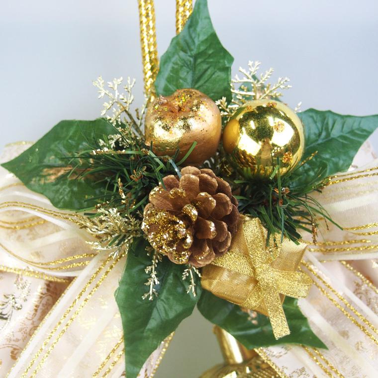 クリスマスベル 30cm ゴールドインテリア 装飾 玄関 ベル