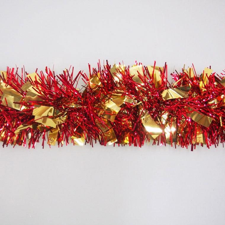 クリスマスパーティーモール180cm レッドゴールド＆ブルーシルバー3本