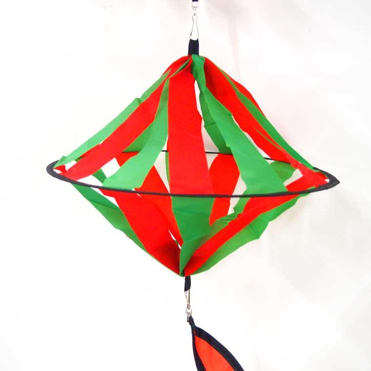 クリスマスくるくるスパイラル提灯 サンタ＆トナカイ おしゃれ