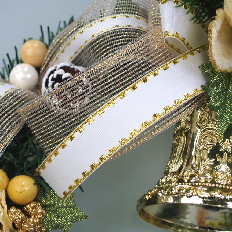 クリスマスリース 25cm ホワイト 玄関 おしゃれ 北欧 手作り Xr1111 クリスマス専門店 Kobe Craft 通販 Yahoo ショッピング