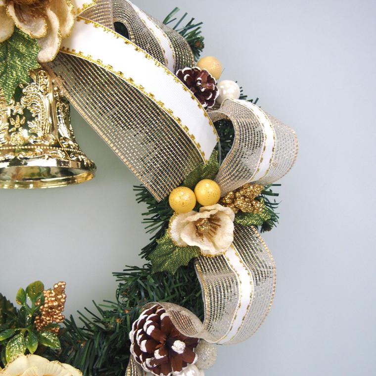 クリスマスリース 25cm ホワイト 玄関 おしゃれ 北欧 手作り Xr1111 クリスマス専門店 Kobe Craft 通販 Yahoo ショッピング