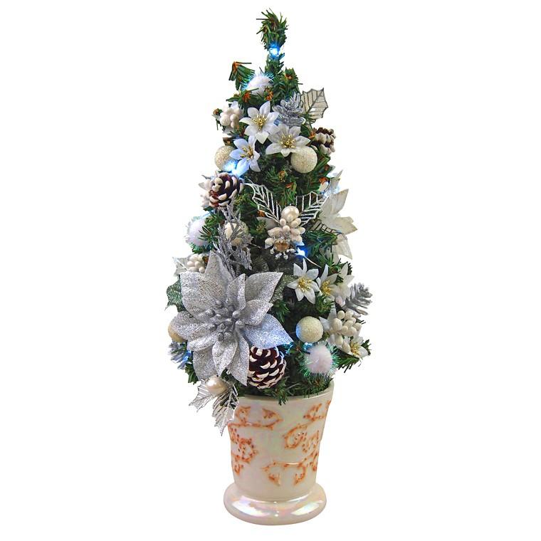 ミニクリスマスツリー 35cm シルバー Led ミニツリー 卓上ツリー テーブルツリー 飾り おしゃれ Xtl 1807 クリスマス専門店 Kobe Craft 通販 Yahoo ショッピング