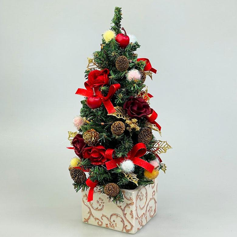 ミニクリスマスツリー 33cm マルチ LED ミニツリー 卓上ツリー ミニクリスマスツリー 33cm マルチ LED ミニツリー 卓上ツリー