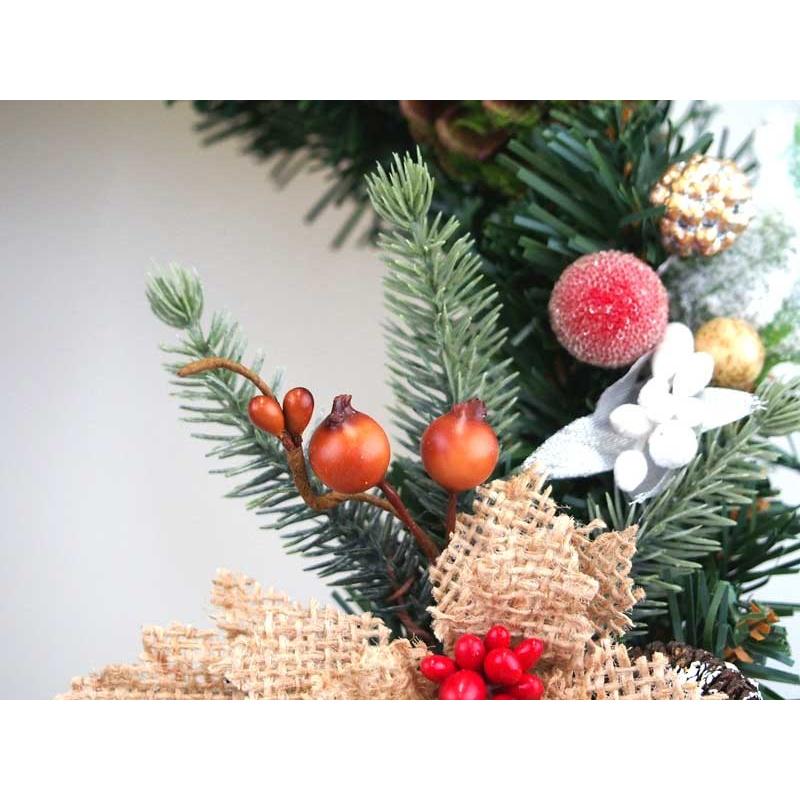 クリスマスリース 25cm ナチュラルスノーブラウン 玄関 おしゃれ クリスマスリース 25cm ナチュラルスノーブラウン 玄関 おしゃれ