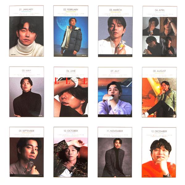 GONG YOO コン・ユ 2025.2025年 2年分卓上カレンダー 韓国俳優 韓国ドラマ 韓国ドラマ 韓ドラ 韓流 コンユ 送料無料