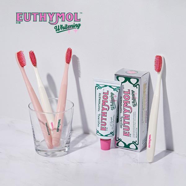 歯ブラシセット】EUTHYMOL ユーシモール ホワイトニング 韓国 イギリス