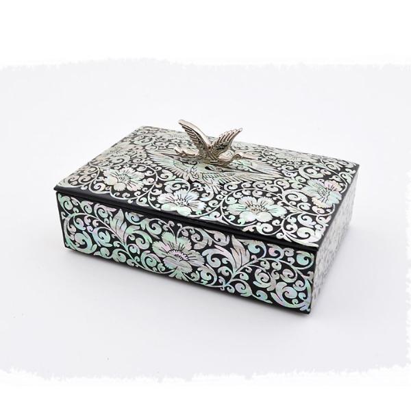 【新品未使用】韓国螺鈿 螺鈿漆器 名刺入れ 小物入れ 2個セット 新品】 名刺入れ 韓国 螺鈿 カード入れ 螺鈿細工 螺鈿漆器