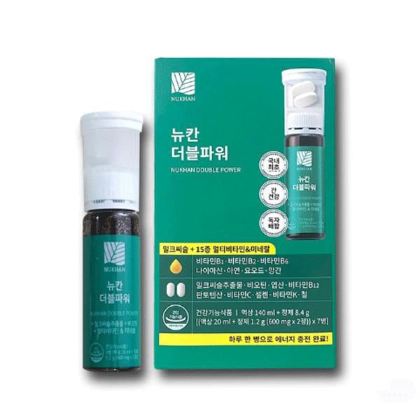 NUKHAN ニューカン ダブルパワー 1週間分 7日分 ビタミン 健康 韓国 栄養剤 健康食品 健康促進 7ea ミルクシスル ビオチン ...