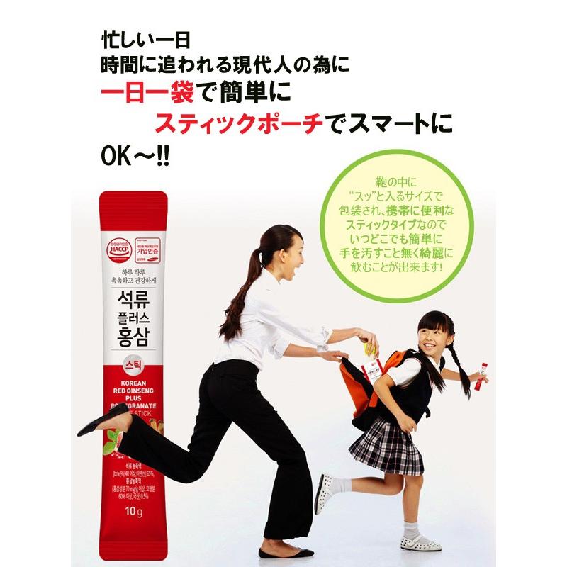 ザクロプラス紅参スティック KOREAN RED GINSENG PLUS ザクロプラス紅参スティック KOREAN RED GINSENG PLUS