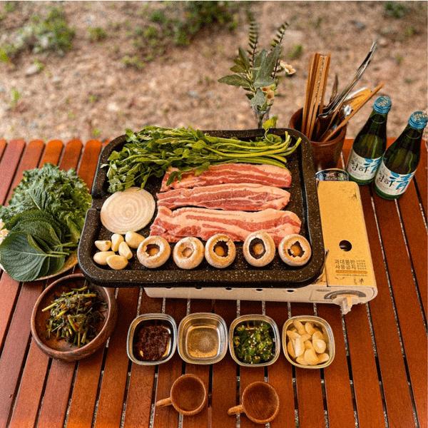 韓国直輸入!【Lサイズ】サムギョプサル 鉄板 専用鉄板 プレート 韓国直輸入!【Lサイズ】サムギョプサル 鉄板 専用鉄板 プレート