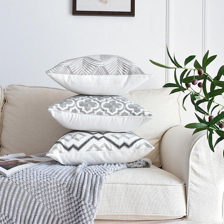 クッションカバー 刺繍 45 45cm モロッコテイスト リゾート ハワイ 植物 インテリア雑貨 新生活 Szkb Nakao Store 通販 Yahoo ショッピング