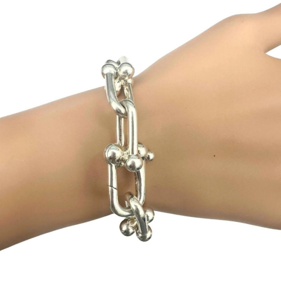 シルバー silver 925 ハードウェア ブレスレット 19cm TIFFANY&Co. 【中古】 TIFFANY ティファニー ハードウェア