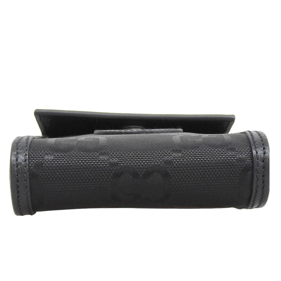 【中古】グッチ オフザグリッド ショルダーポーチ ポーチ 62559 GGナイロン×レザー ブラック GUCCI【質屋】【代引き手数料無料】