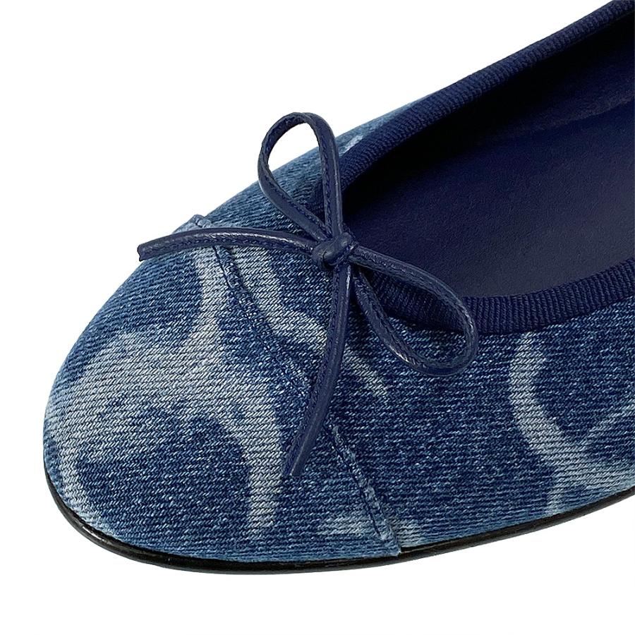 CHANEL（シャネル） 【中古】CHANEL デニムバレリーナシューズ バレエ
