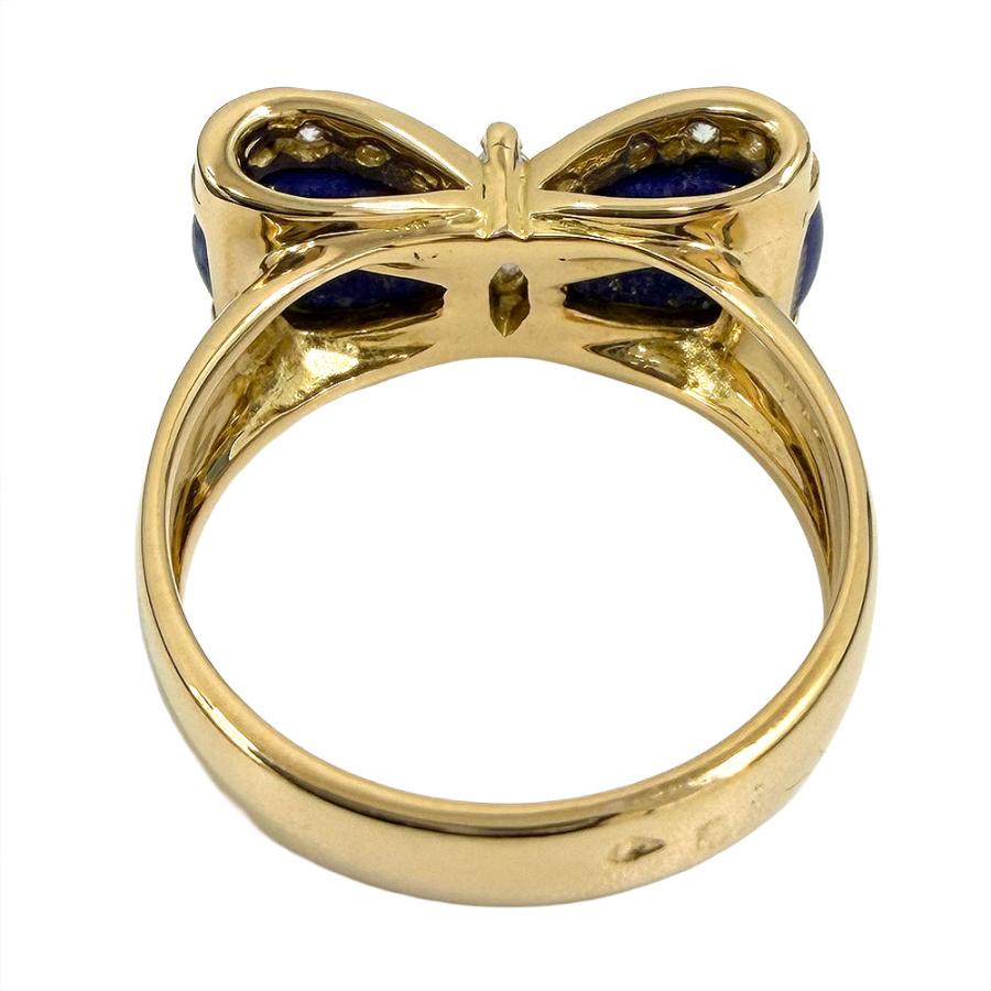 中古】 ヴァンクリーフ＆アーペル ラピスラズリ ダイヤ リング / 18KT