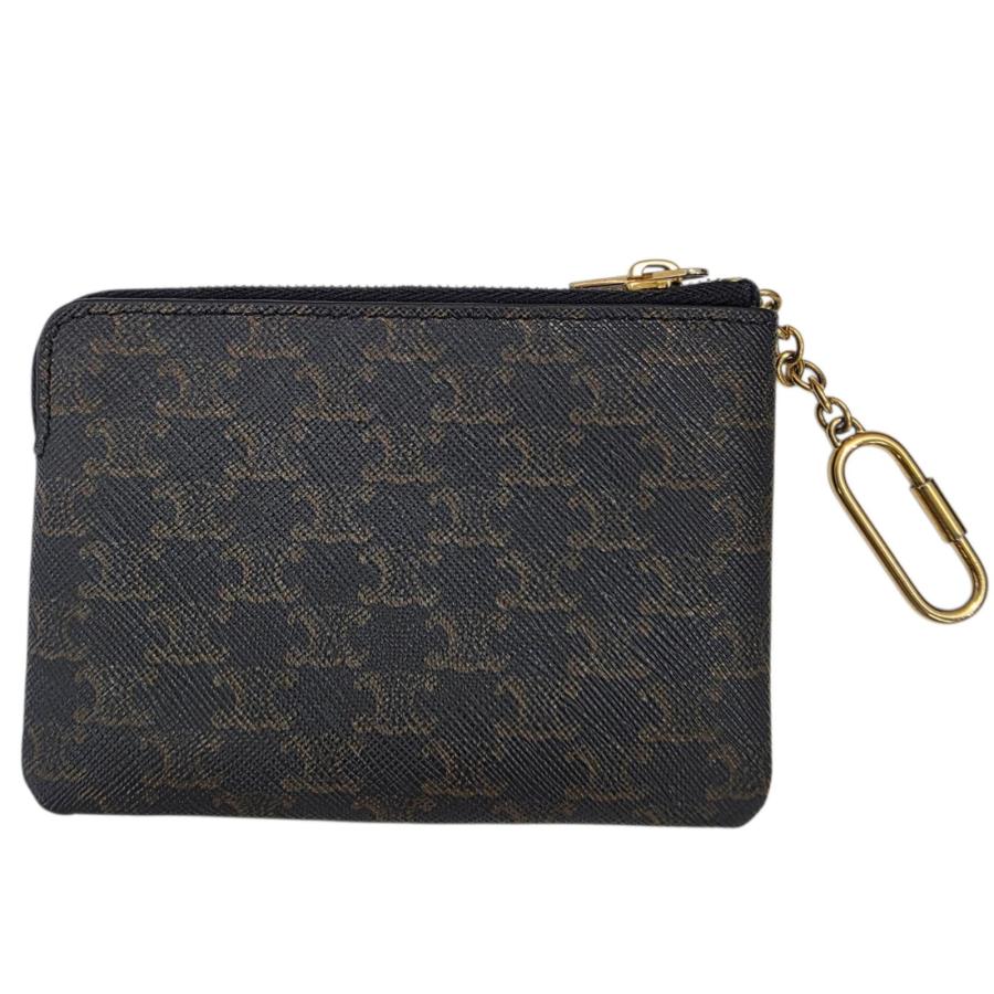 CELINE（セリーヌ） 【中古】 トリオンフ キーリング付 コインケース