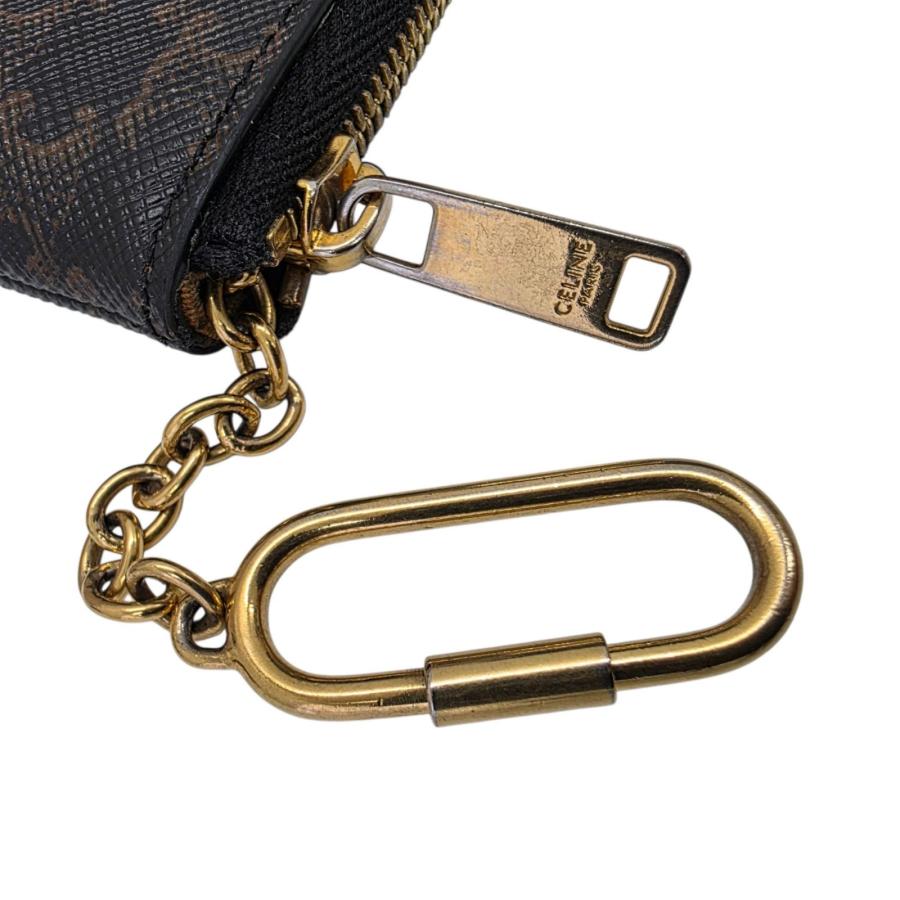 CELINE（セリーヌ） 【中古】 トリオンフ キーリング付 コインケース