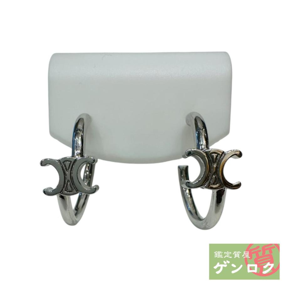 CELINE（セリーヌ） 【中古】セリーヌ トリオンフ フープピアス ピアス