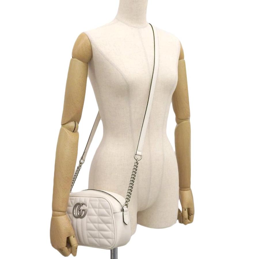 GUCCI 【中古】GUCCI グッチ GGマーモント スモール ショルダーバッグ  