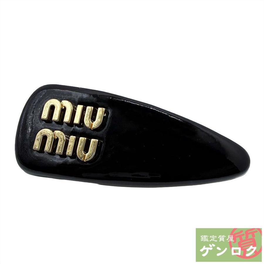 miu miu（ミュウミュウ） 【中古】MIU MIU パテントレザー ヘアピン