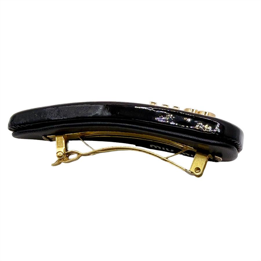 miu miu（ミュウミュウ） 【中古】MIU MIU パテントレザー ヘアピン