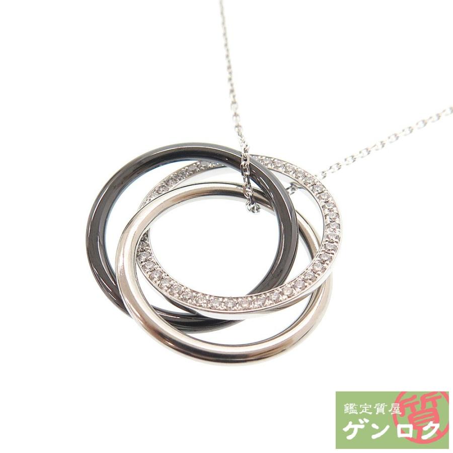 Cartier 【中古】 カルティエ トリニティ ネックレス ペンダント 750WG 