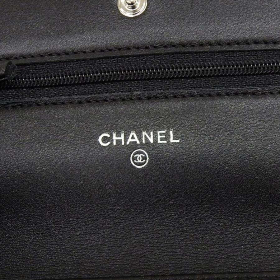 【中古】シャネル メイクアップライン ココマーク チェーンウォレット ショルダーバッグ 17番台 エナメル ブラック CHANEL【質屋】_6