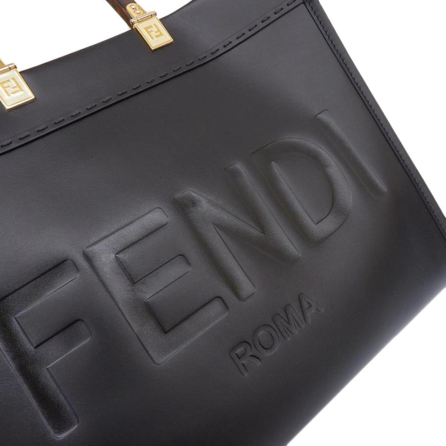 【中古】FENDI フェンディ サンシャインミディアム ハンドバッグ ショルダーバッグ 2WAYバッグ ブラック カーフレザー 【質屋】_5