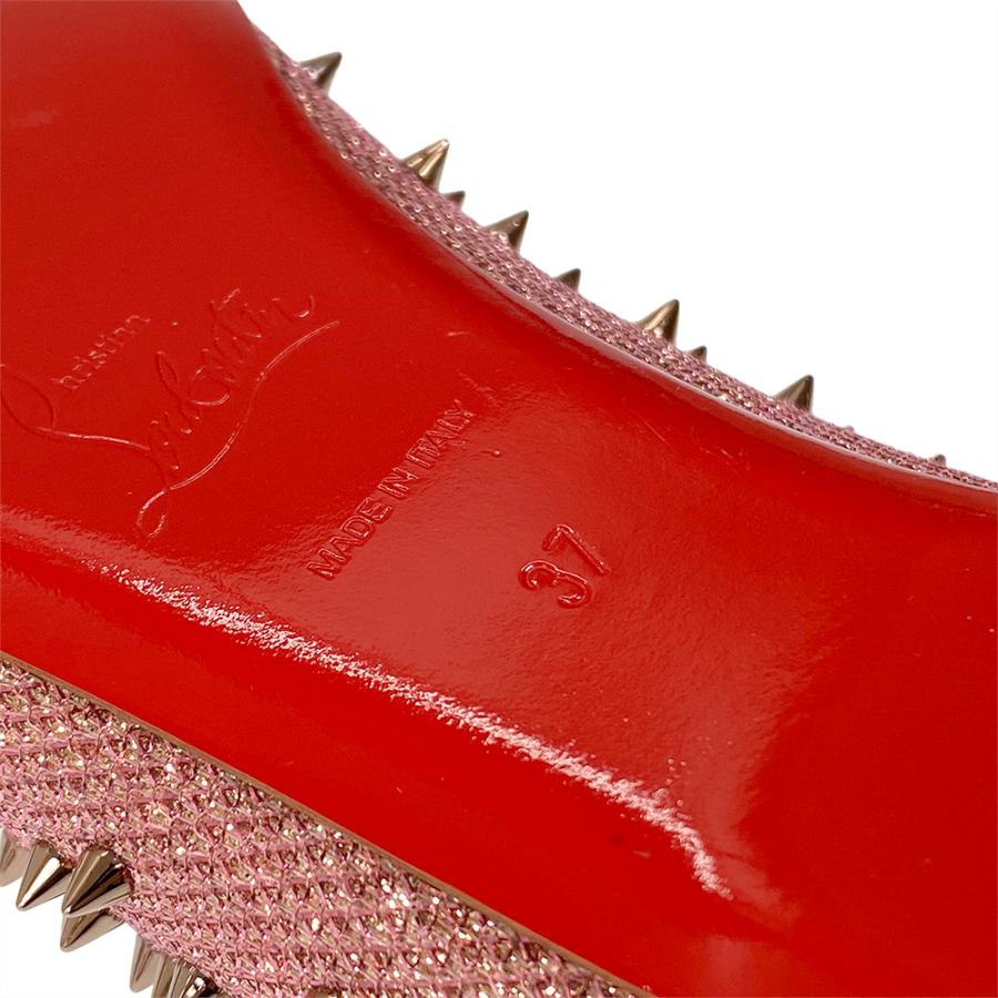 【中古】Christian Louboutin クリスチャンルブタン スタッズ グリッター パンプス size37 23.5cm ピンク【質屋】【代引き手数料無料】_7